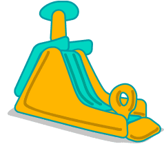 Hinchables con tobogán