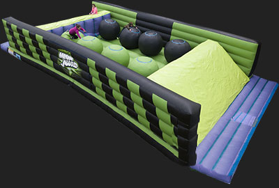 Bolas locas hinchables de Experiencia Megajump