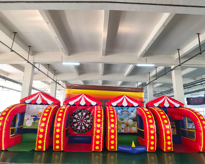Súper hinchable de minijuegos de feria